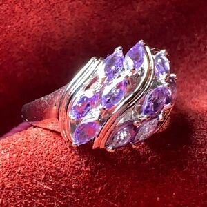 Sterling Silver 925 Ring 7.5 Costume Jewelry